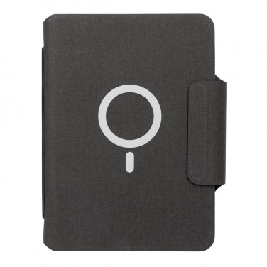 Logo trade promotional gifts image of: Artic Magnetic 10W wireless charging A5 notebook